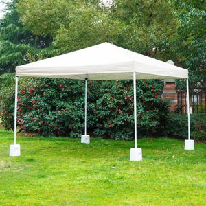 Nancy's Auburn Gazebo Stand - Wit - Pe - 9,45 cm x 9,45 cm x 9,84 cm