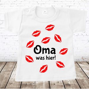 Shirt oma was hier -s&C-56-t-shirts jongens