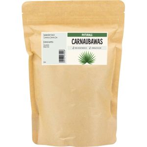 Carnauba Wax 100% Plantaardig & Puur - 500gr - Carnaubawas Heeft Hydraterende en Beschermende Eigenschappen - Gebruik om Zelf Kaars of Natuurlijke Lippenbalsem te Maken - Puur en Plantaardig Carnaubawax