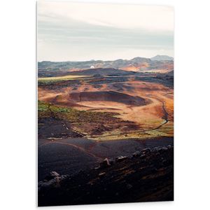 PVC Schuimplaat - Landschap - Bergen - Kleuren - 80x120 cm Foto op PVC Schuimplaat (Met Ophangsysteem)