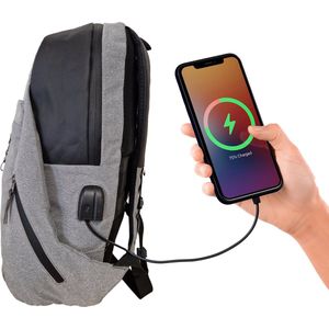 Backpack USB Laptoprugzak - 15,6 inch - Waterdichte Ritsen - Rugtas - Anti Diefstal - Design 2023