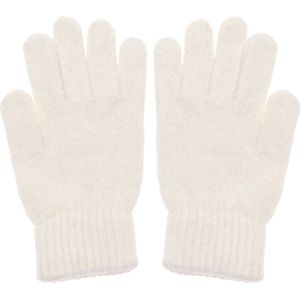 Dames handschoenen van extra zacht wol - wit