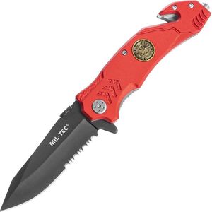 Miltec - Brandweer Mes - Tactical Knife - Pocket Knife - Survival Mes - Gordelsnijder - Glasbreker