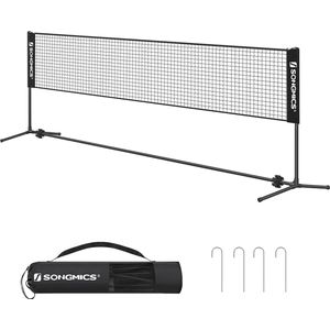 Professional Badmintonnet - Tennisnet - Volleybalnet - Verstelbaar - Draagtas - Zwart - 300 x 103 x 155 cm