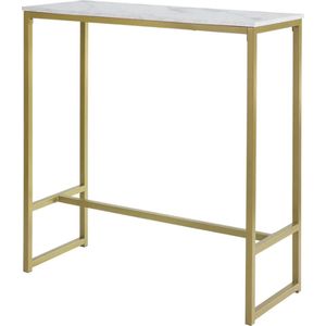 Mara Bartafel - Toonbank - Marmerlook - Goud - 100 x 40 x 106 cm