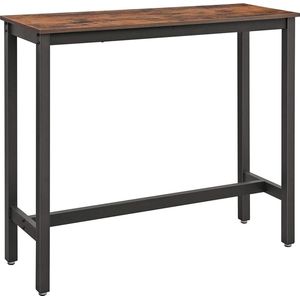 Mara Houten Bartafel - Vintage Keukentafel – Bartafels - Hoog Bureau - Industrieel - Hout & Metaal - 120 x 40 x 100 cm