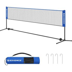 Professional Badmintonnet - Tennisnet - Volleybalnet - Verstelbaar - Draagtas - Blauw - 300 x 103 x 155 cm