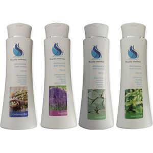 Royalty Wellness aroma set 4 geurtjes - 4 x 250 ml - Voor in Jacuzzi, hottub, bubbelbad of opblaasbare spa
