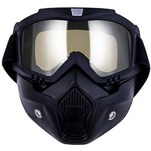 Motorfietsbril, motorcross, maskers, motorfietsen, zonnebril, motorfiets-veiligheidsbril, stofbescherming bril, afneembaar gezichtsmasker, winddicht voor outdoor, fiets, cross off-road goggles