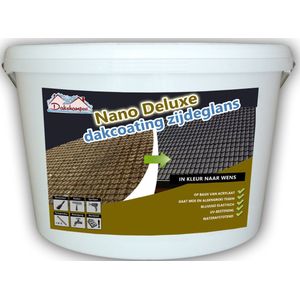 Dakcoating zijdeglans Nano Deluxe 20kg - Zwart of Antraciet voor keramische en betonnen dakpannen, vezelcementplaten.