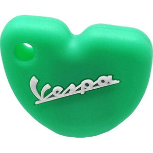 Vespa Siliconen Sleutelhoesje - Licht Groen met Witte letters - Licht Groen met Wit