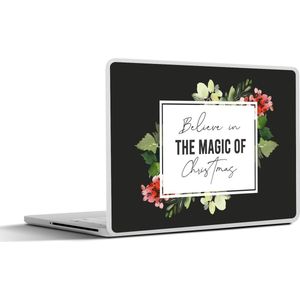 Laptop sticker - 13.3 inch - Quote - Kerst - Magie - 31x22,5cm - Laptopstickers - Laptop skin - Cover - Kerst - Cadeau - Kerstcadeau voor mannen en voor vrouwen