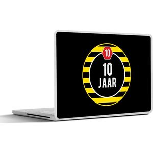 Laptop sticker - 10.1 inch - Design - 10 jaar - Quote - 25x18cm - Laptopstickers - Laptop skin - Cover