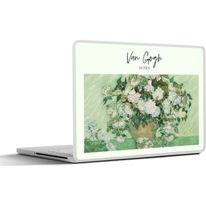 Laptop sticker - 14 inch - Schilderij - Roses - Van Gogh - 32x5x23x5cm - Laptopstickers - Laptop skin - Cover