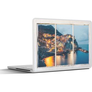 Laptop sticker - 11.6 inch - Doorkijk - Zee - Italië - 30x21cm - Laptopstickers - Laptop skin - Cover