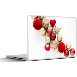 Laptop sticker - 13.3 inch - Winter - Kerst - Kerstballen - 31x22,5cm - Laptopstickers - Laptop skin - Cover - Kerst - Cadeau - Kerstcadeau voor mannen en voor vrouwen