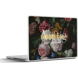 Laptop sticker - 10.1 inch - vijftig jaar getrouwd - Quotes - Jubileum - Trouwen - Spreuken - 25x18cm - Laptopstickers - Laptop skin - Cover