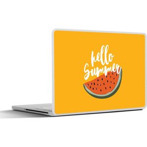 Laptop sticker - 13.3 inch - Zomer - Watermeloen - Oranje - 31x22,5cm - Laptopstickers - Laptop skin - Cover