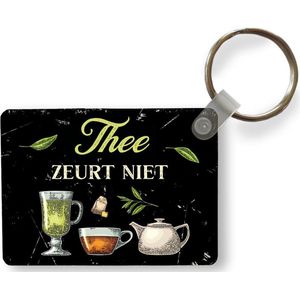 Sleutelhanger - Thee - Glazen - Theepot - Uitdeelcadeautjes - Plastic - Cadeau voor vrouw