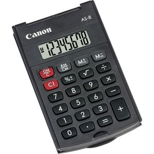 Canon AS-8 Pocket Rekenmachine met display Grijs