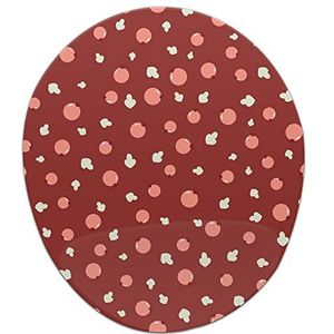 Questo Casa, Ergonomische muismat met polssteun, digitale print, anti-speen-onderkant, anti-slip onderkant voor kantoor en thuis, 20 x 23 cm