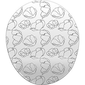 Questo Casa, Ergonomische muismat met polssteun, digitale print, anti-speen-onderkant, anti-slip onderkant voor kantoor en thuis, 20 x 23 cm