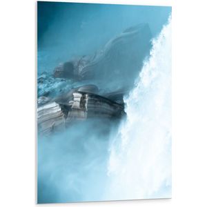 WallClassics - PVC Schuimplaat - Wilde Zee - 80x120 cm Foto op PVC Schuimplaat (Met Ophangsysteem)