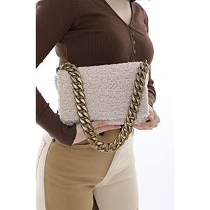 Bonamaison TRMDMRA100031 schoudertas voor dames, crème, crème, Crème