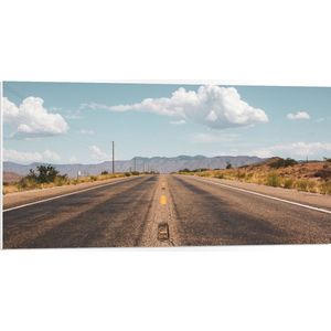 WallClassics - PVC Schuimplaat- Weg in Amerika - 100x50 cm Foto op PVC Schuimplaat