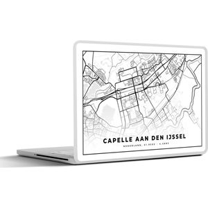 Laptop sticker - 14 inch - Kaart - Capelle aan den IJssel - Nederland - 32x5x23x5cm - Laptopstickers - Laptop skin - Cover