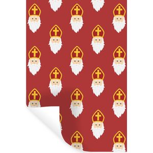 Muurstickers - Sticker Folie - Sinterklaas decoratie - Kinderen - Sint - Kids - Jongens - Meisjes - Kids - 40x60 cm - Plakfolie - Muurstickers Kinderkamer - Zelfklevend Behang