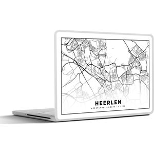 Laptop sticker - 14 inch - Stadskaart - Heerlen - Nederland - 32x5x23x5cm - Laptopstickers - Laptop skin - Cover