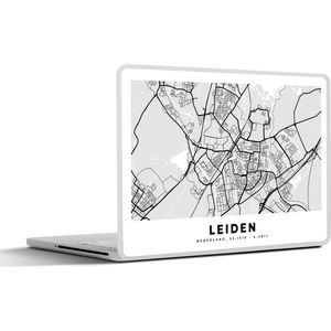 Laptop sticker - 15.6 inch - Stadskaart - Leiden - Nederland - 36x27,5cm - Laptopstickers - Laptop skin - Cover