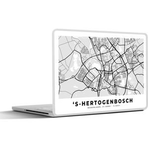 Laptop sticker - 12.3 inch - Stadskaart - 's-Hertogenbosch - Nederland - 30x22cm - Laptopstickers - Laptop skin - Cover