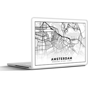 Laptop sticker - 17.3 inch - Stadskaart - Amsterdam - Nederland - 40x30cm - Laptopstickers - Laptop skin - Cover