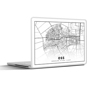 Laptop sticker - 13.3 inch - Plattegrond - Oss - Nederland - 31x22,5cm - Laptopstickers - Laptop skin - Cover - Stadskaart