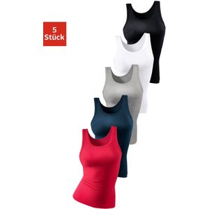 petite fleur Unterhemd (5er-Pack) aus weicher Doppelripp-Qualität, Tanktop, Unterziehshirt