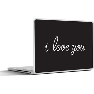 Laptop sticker - 14 inch - I love you - Quotes - Spreuken - 32x5x23x5cm - Laptopstickers - Laptop skin - Cover