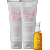 Umberto Giannini - Frizz Fix Care Set - Shampoo 250ml - Conditioner 250ml - Olie 50ml - Vegan