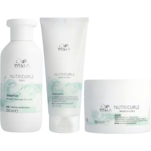 Wella - Nutricurls Luxe Set - Crèmespoelingen - Verrijkt met Tarwe-Extract en Jojoba-Olie