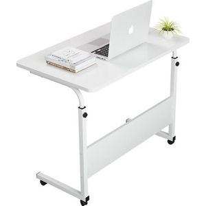 Bijzettafel - Laptop Tafel - Bedtafel - Bureautafel - Computertafel - Laptoptafel - Wit