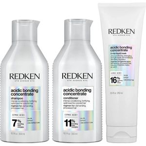 Redken - Acidic Weekly Set - 300ml Shampoo - 300ml Conditioner - 250ml Haarmasker