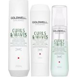 Goldwell - Curls & Waves Hydrating XL Set - Shampoo - Conditioner - Serum