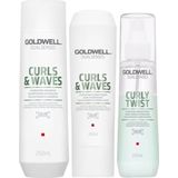 Goldwell - Curls & Waves Hydrating XL Set - Shampoo - Conditioner - Serum