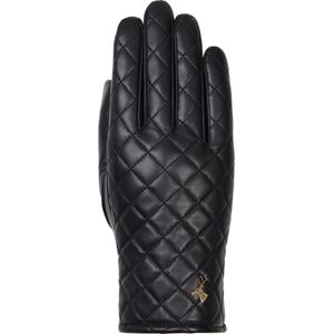 Schwartz & von Halen Handschoenen Dames - Kira (zwart) - schapenleren handschoenen met wol/cashmere voering & touchscreen-functie - Zwart maat 6,5