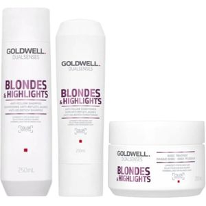 Goldwell - Dualsenses Blondes & Highlights Set - Crèmespoelingen - Anti-yellow Effect