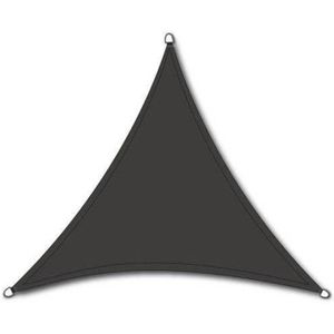 Nesling schaduwdoek driehoek 5m Antraciet met Bevestigingsset