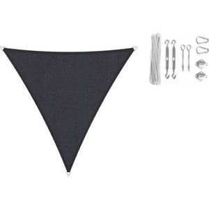 Shadow Comfort driehoek 2x2x2m Carbon Black met Bevestigingsset