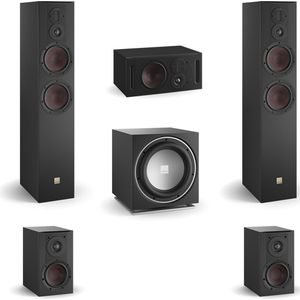 DALI Opticon 6 MK2 - Opticon 1 MK2 - Opticon Vokal MK2 - Dali Sub E12-F - 5.1 Surround bundel - Zwart