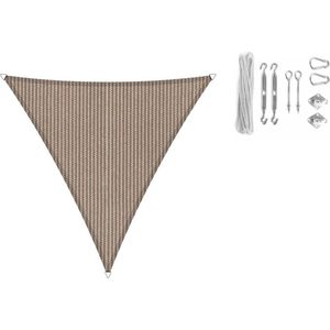 Shadow Comfort driehoek 3,6x3,6x3,6m Post Modern Mauve met Bevestigingsset